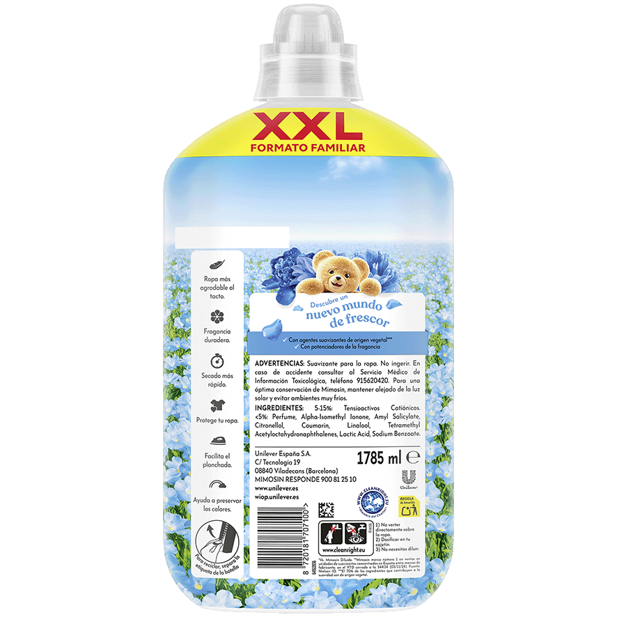 SUAVIZANTE CONCENTRADO FRESH AZUL VITAL 105 LAVADOS