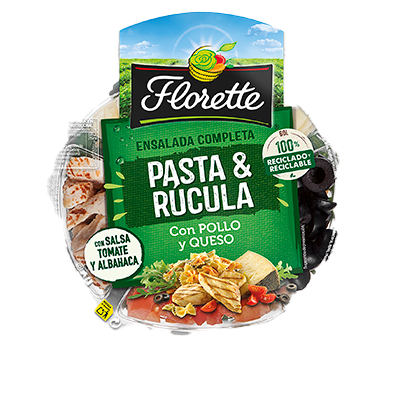 ENSALADA COMPLETA DE PASTA Y R&Uacute;CULA 325 G.
