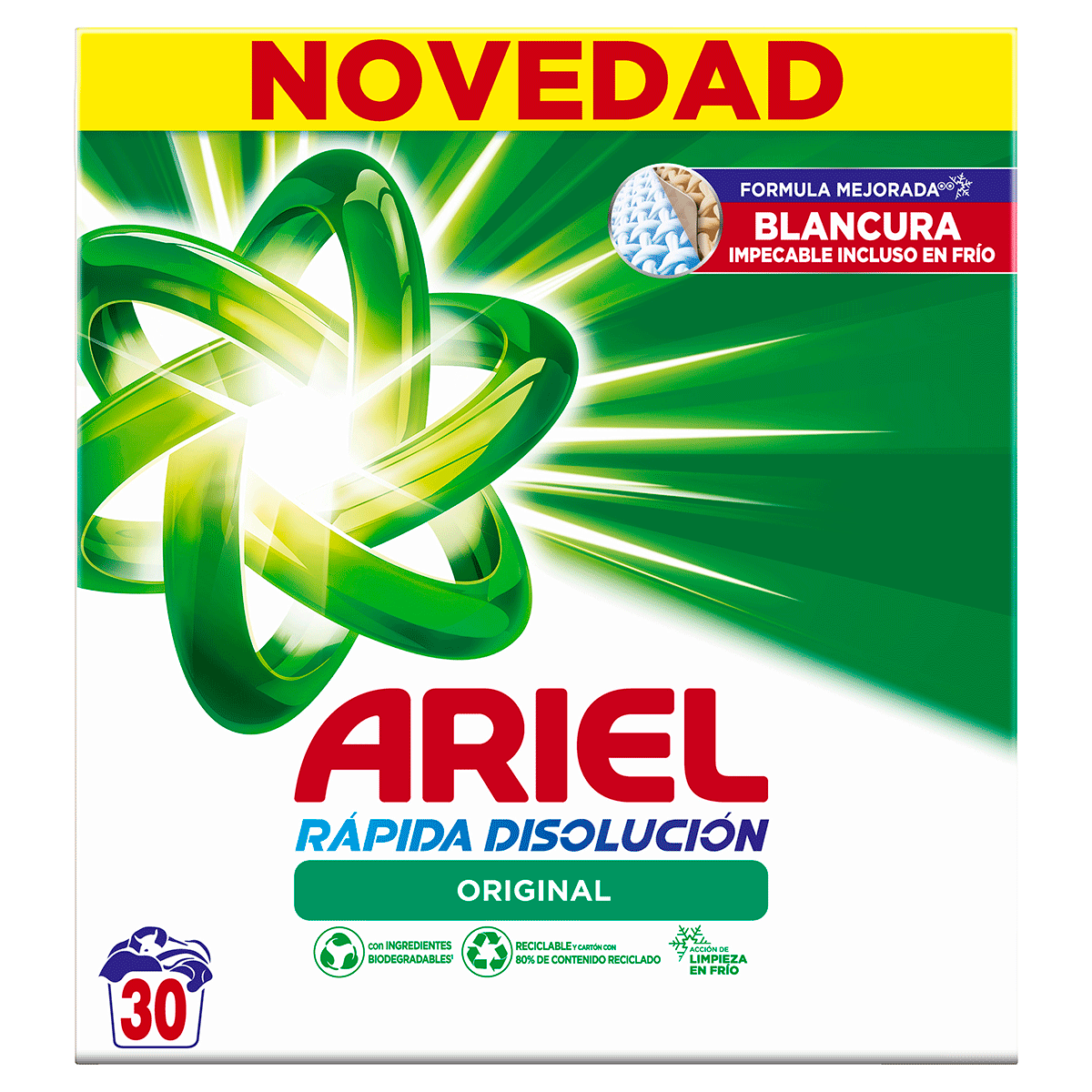 DETERGENTE EN POLVO 30 LAVADOS