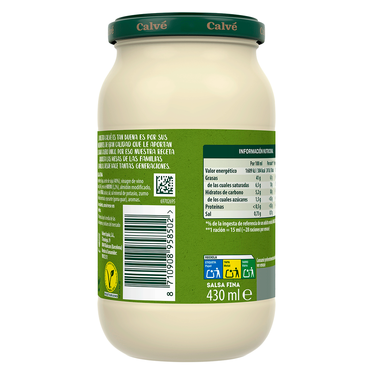 SALSA CASERA 430 ML.