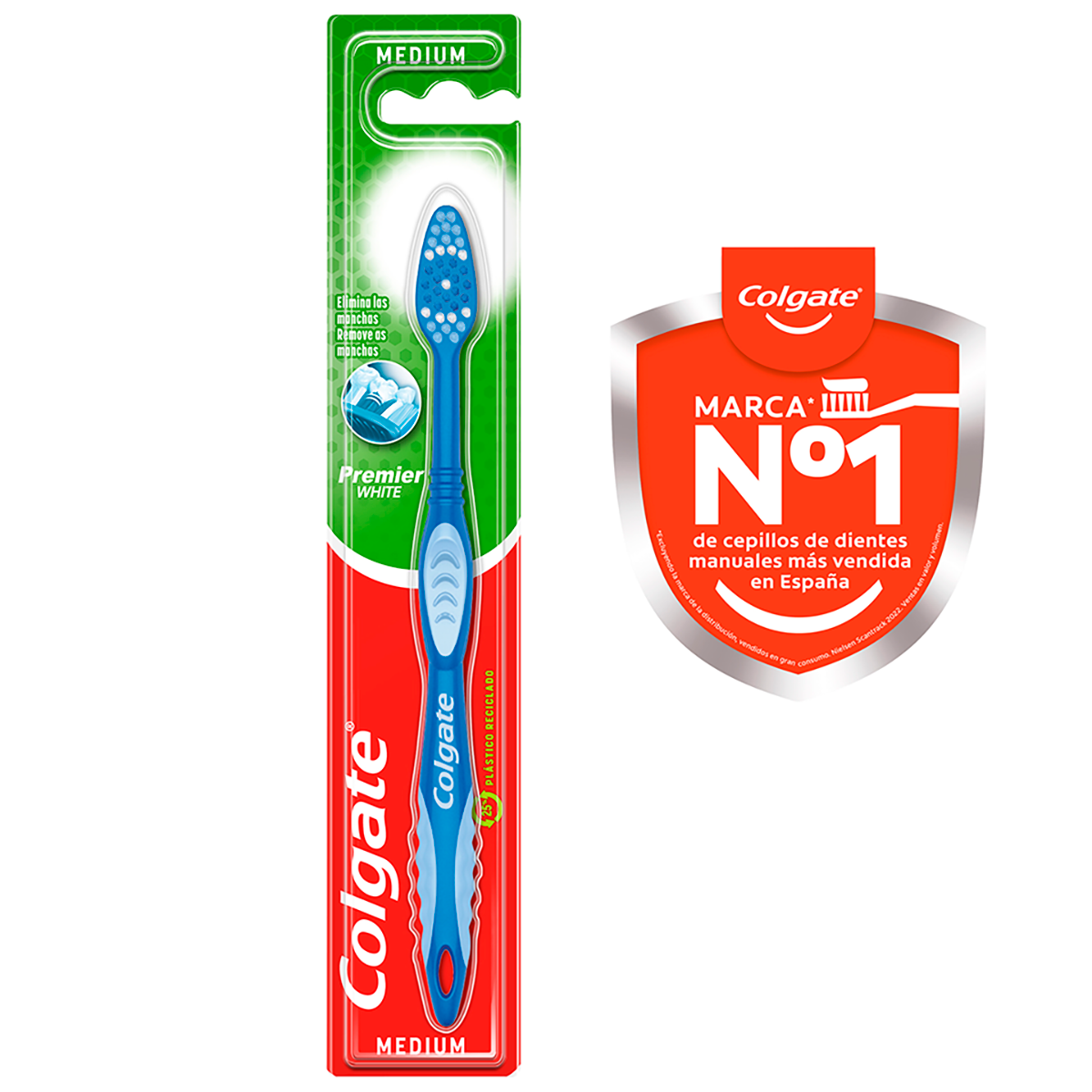 CEPILLO DE DIENTES PREMIER WHITE MEDIUM 1 UD.