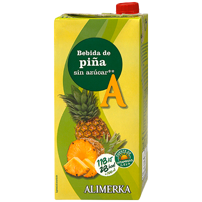 BEBIDA DE PI&Ntilde;A SIN AZ&Uacute;CAR 1 LITRO