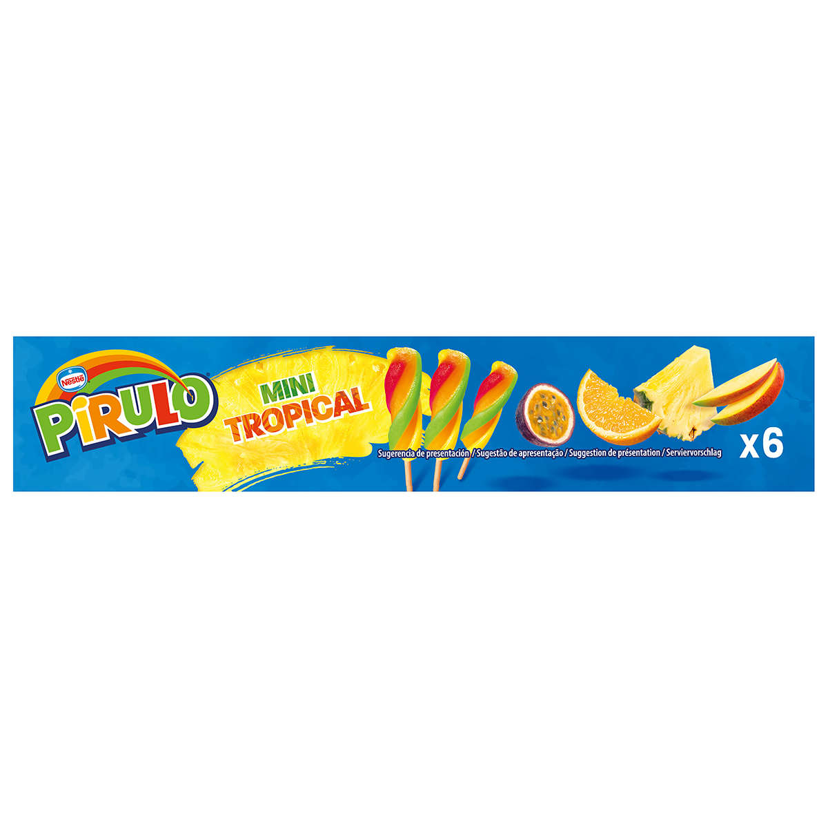MINI PIRULO TROPICAL 6 UDS.