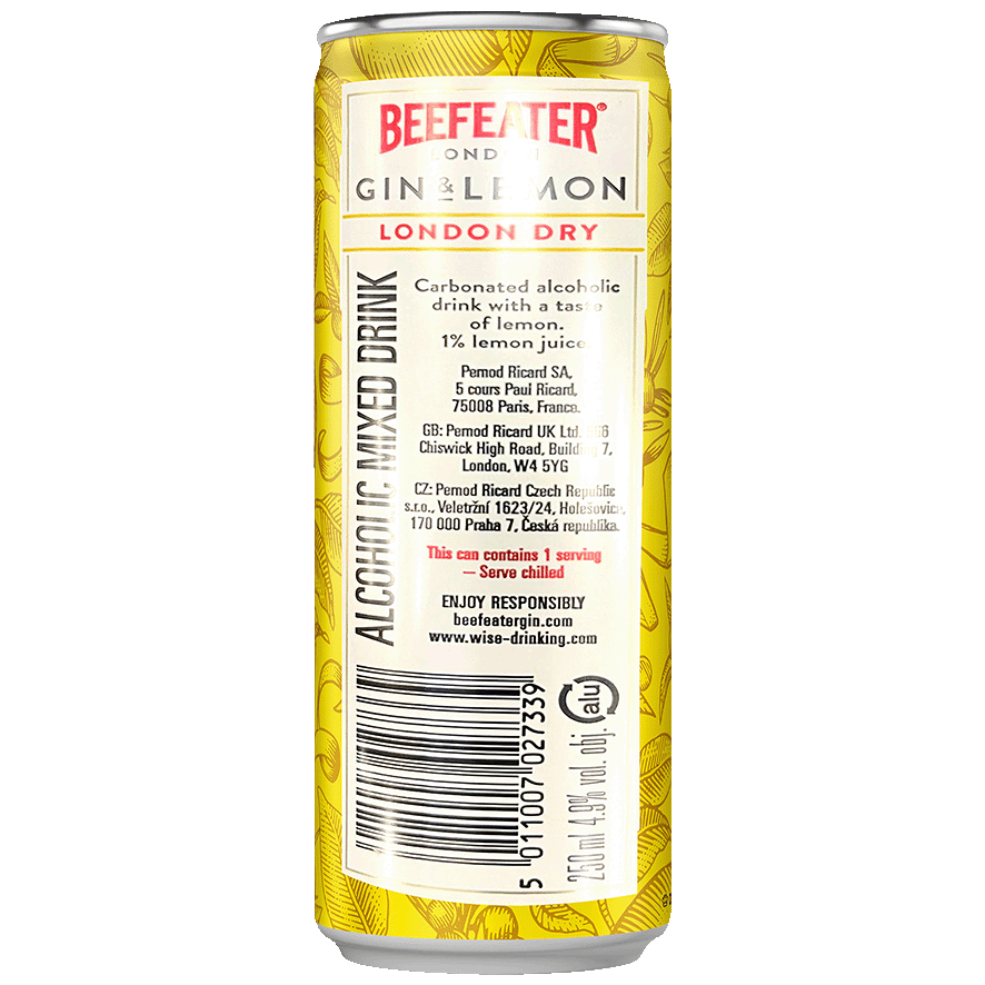 GINEBRA & LIM&Oacute;N 25 CL.