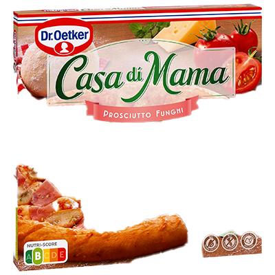PIZZA CASA DI MAMA JAM&Oacute;N Y SETAS 380 G.
