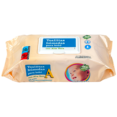 TOALLITAS H&Uacute;MEDAS BABY 100 UDS.
