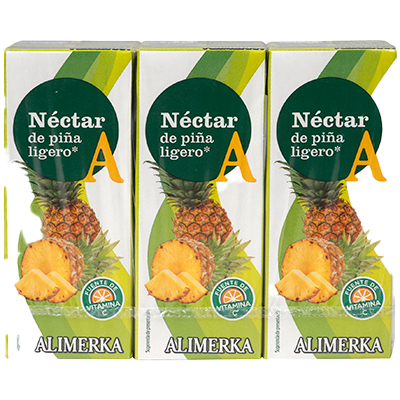 BEBIDA DE PI&Ntilde;A SIN AZ&Uacute;CAR A&Ntilde;ADIDO 20 CL. PACK 3
