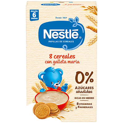 PAPILLAS 8 CEREALES CON GALLETA MAR&Iacute;A 475 G.