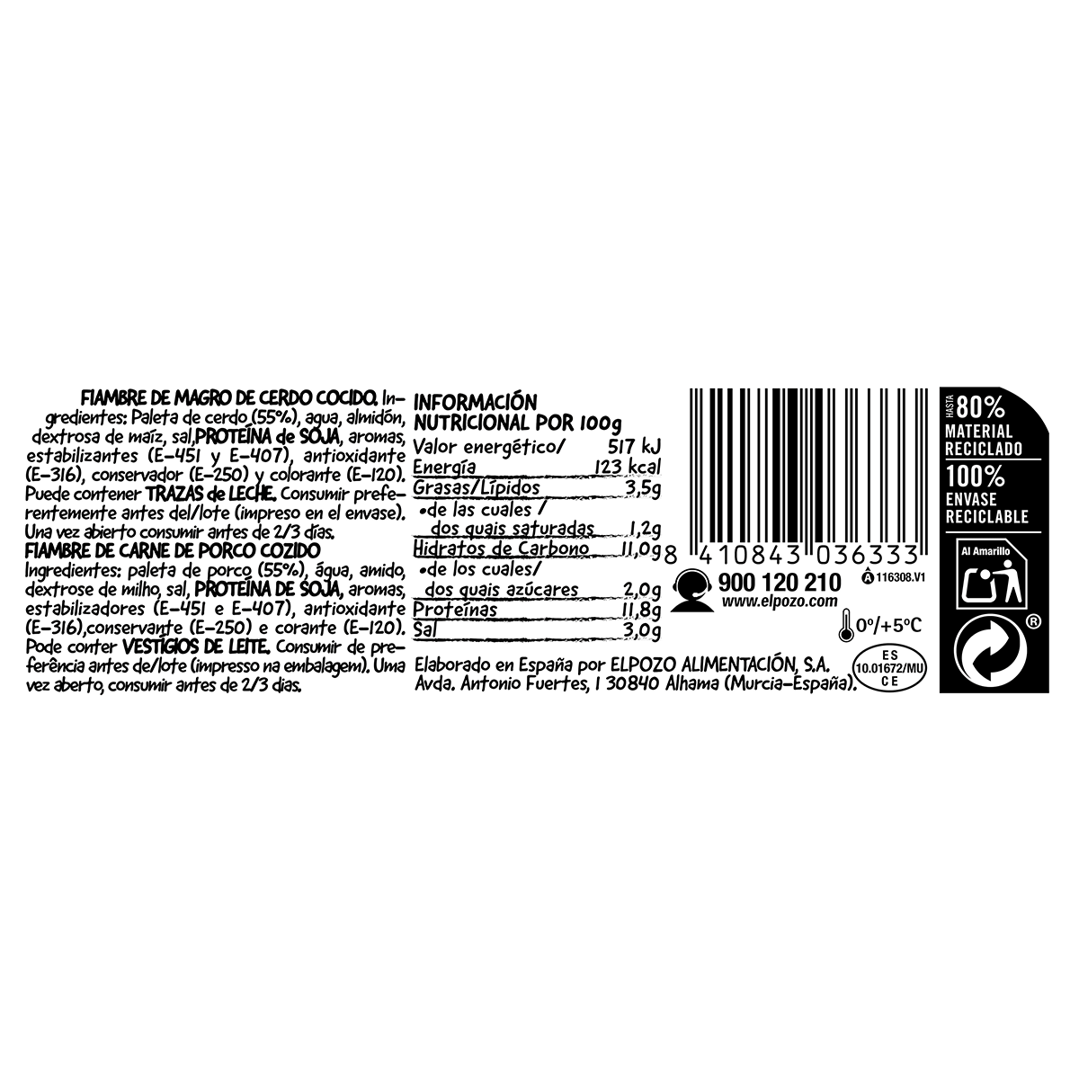 FIAMBRE YORK 300 G.