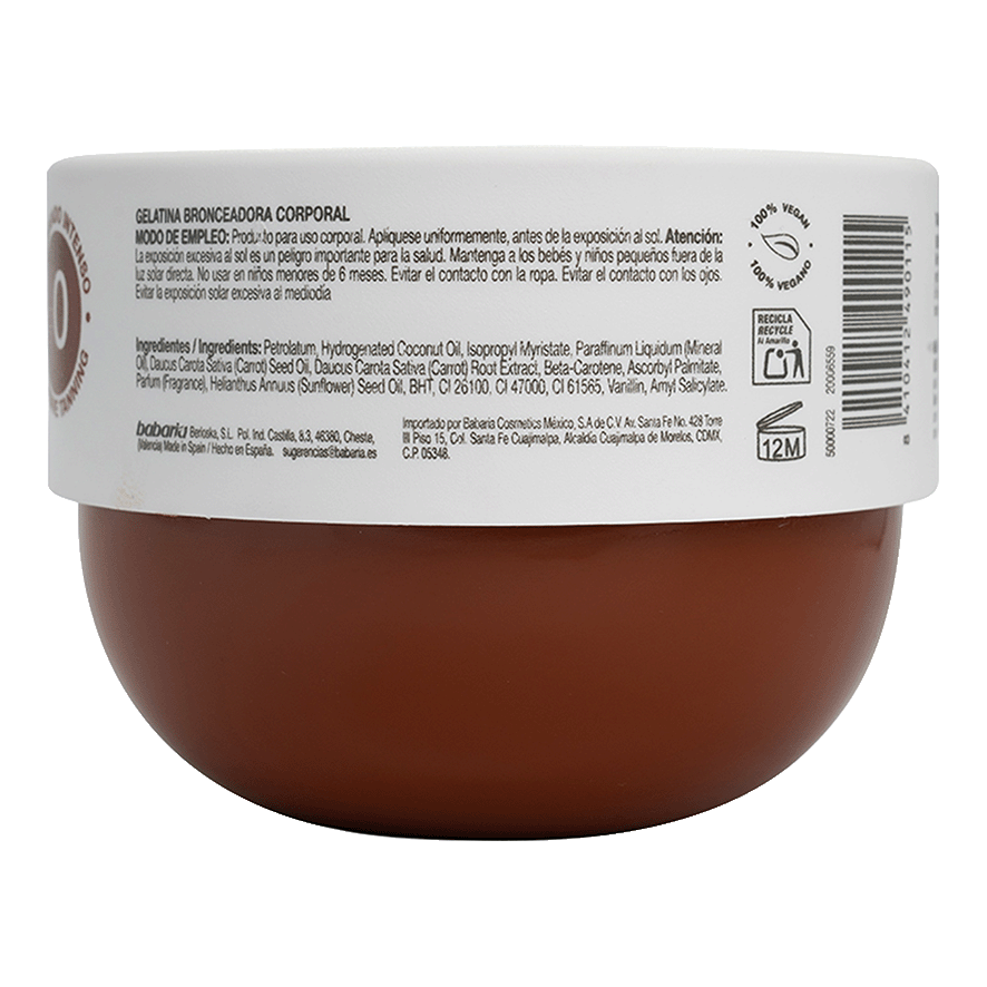 GELATINA BRONCEADORA COCO 300 ML.