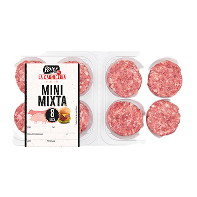 MINI BURGER MIXTA 35 G. PACK 8