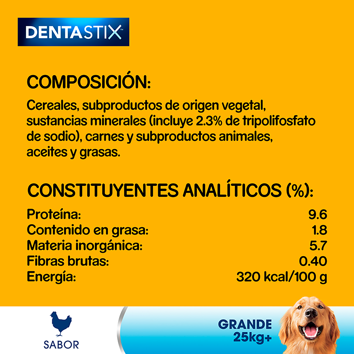 DENTASTIX PERRO GRANDE 270 G.