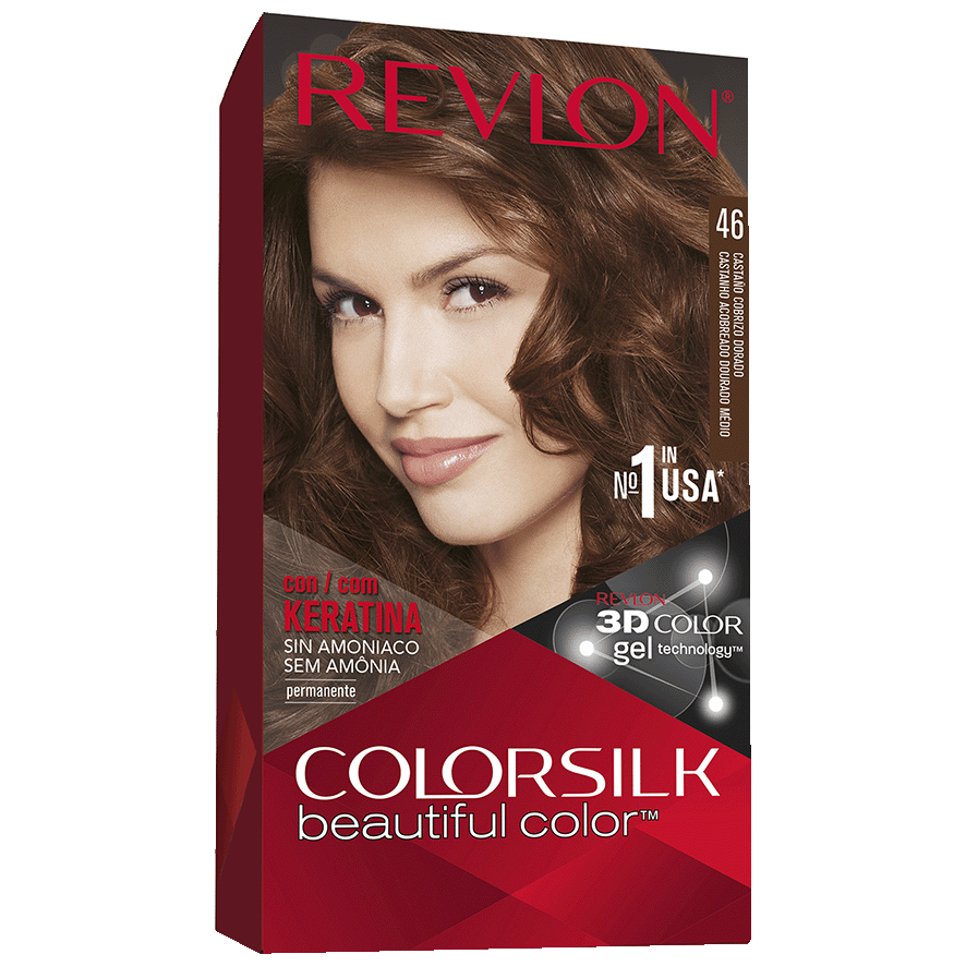 TINTE COLORSILK CASTA&Ntilde;O COBRE DORADO 130 ML.