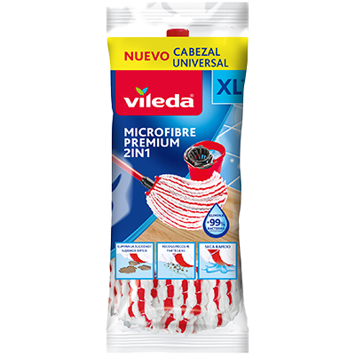FREGONA DE MICROFIBRA PREMIUM 2 EN 1 1 UD.