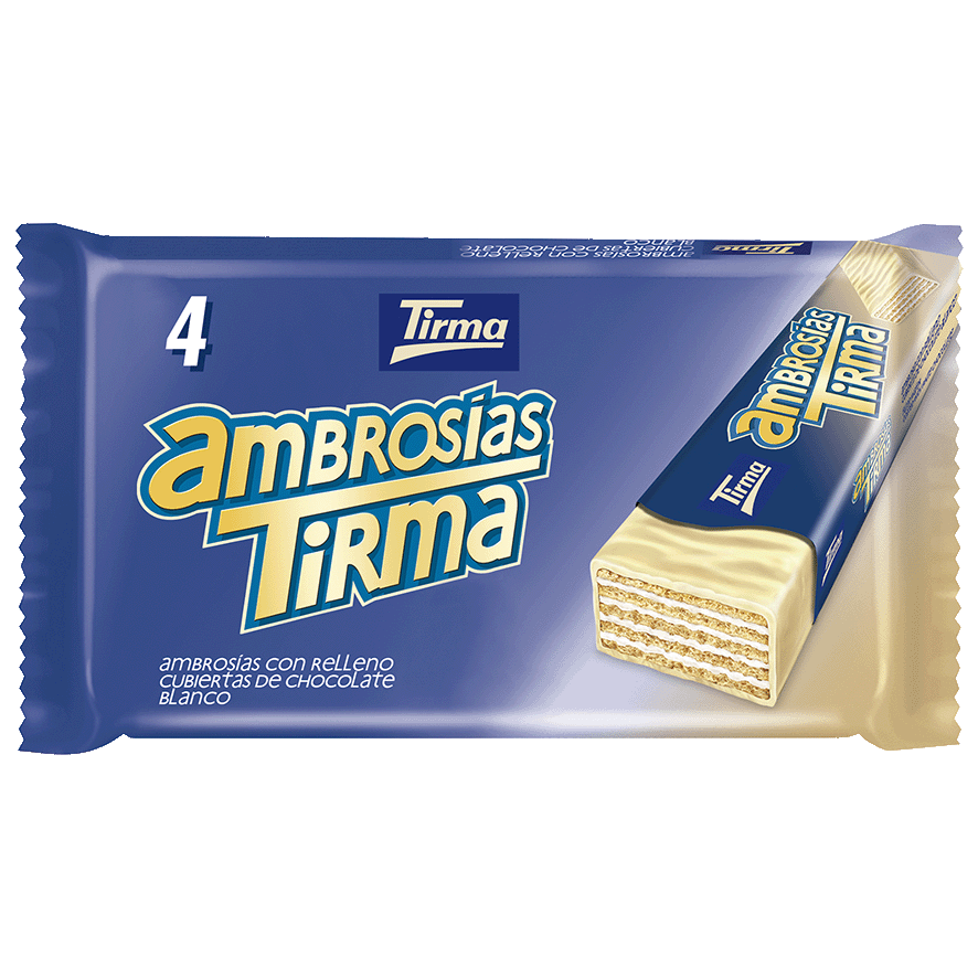 AMBROS&Iacute;AS CHOCOLATE BLANCO 4 UDS.