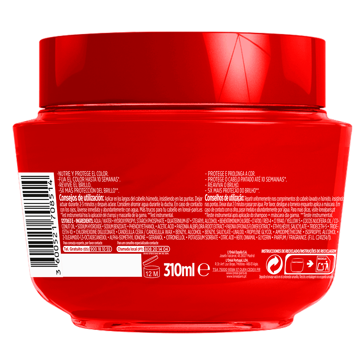 MASCARILLA COLOR-VIVE 300 ML.