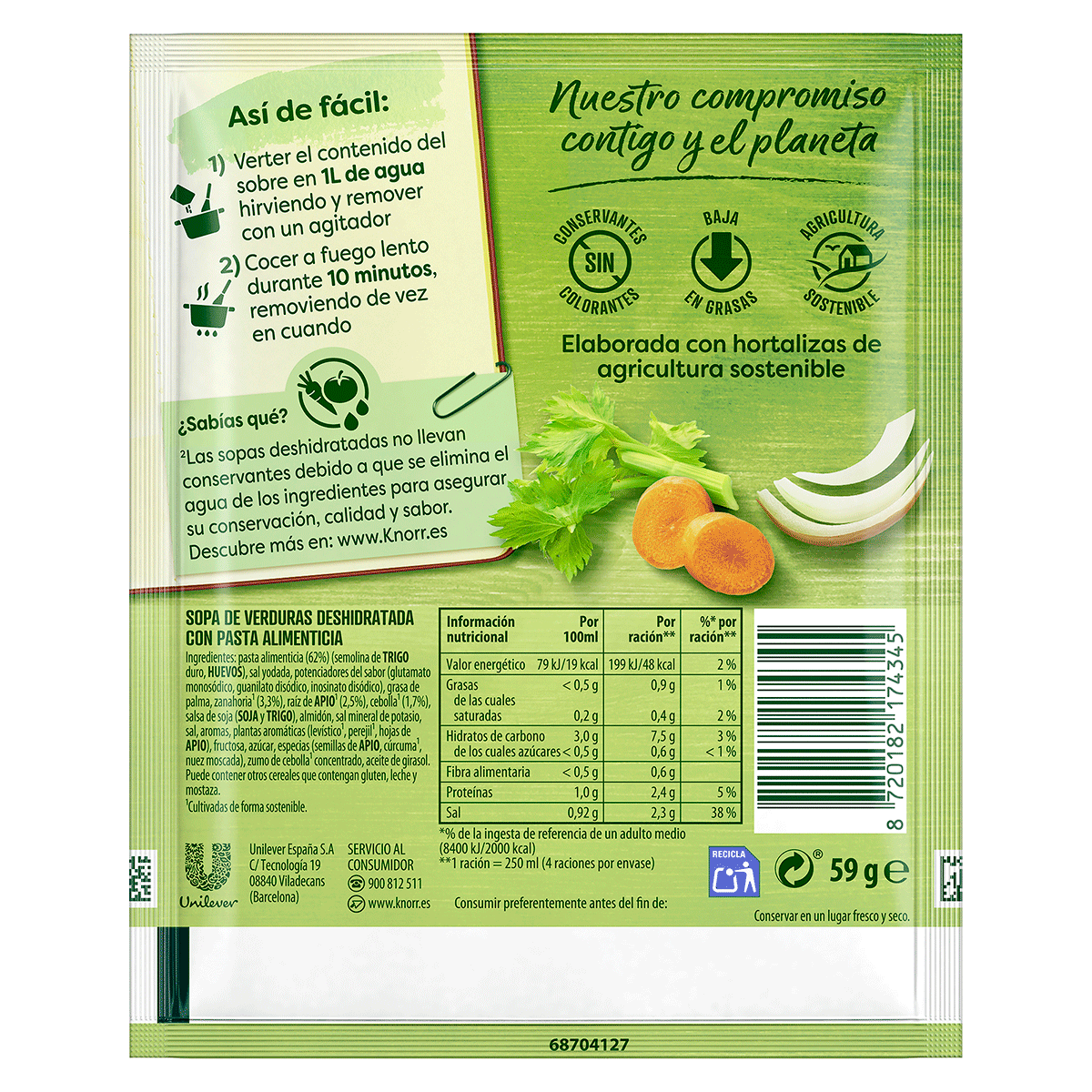 SOPA MINESTRONE 59 G.