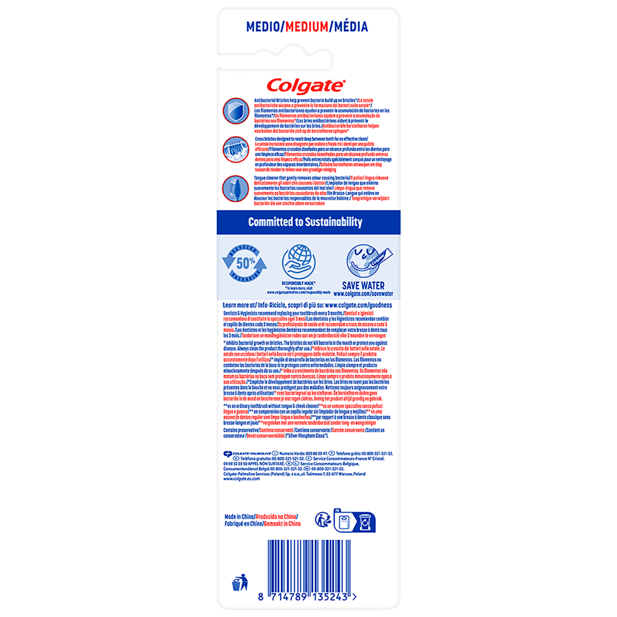 CEPILLO DENTAL ZIG-ZAG, MEDIO 2 UNIDADES
