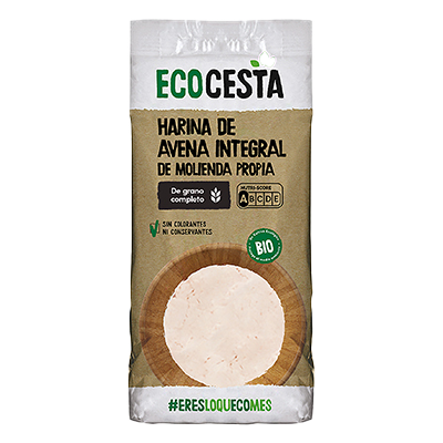 HARINA INTEGRAL DE AVENA 500 G.
