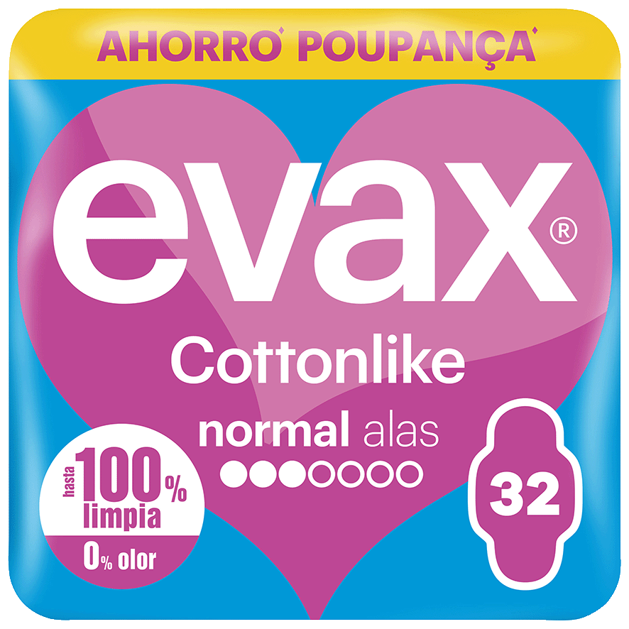 COMPRESA CON ALAS NORMAL 32 UDS.