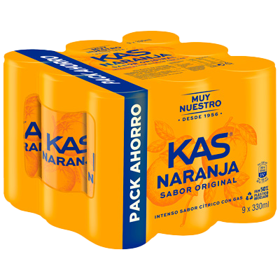 REFRESCO DE NARANJA 33 CL. PACK 9