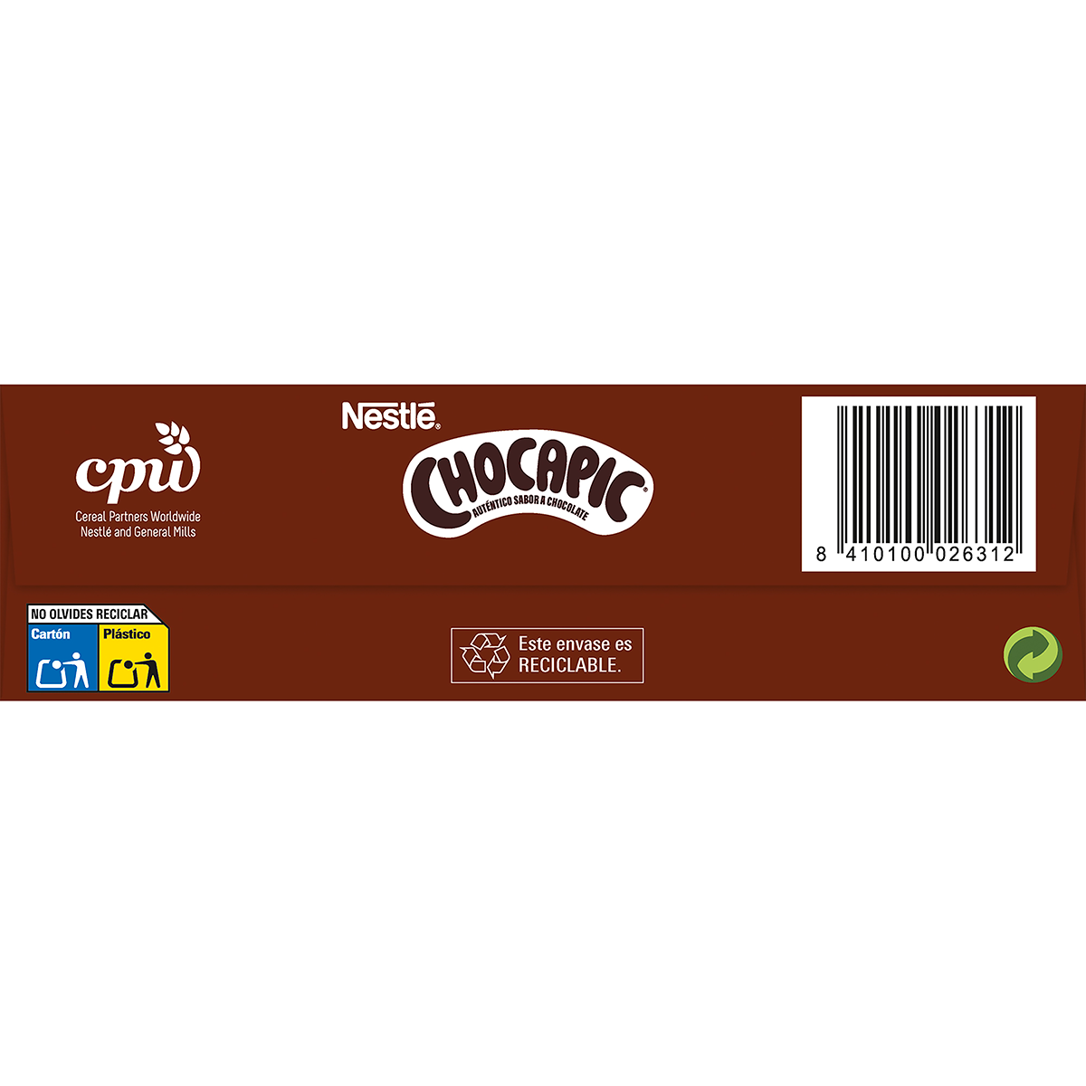 CEREALES INTEGRALES CON CHOCOLATE 375 G.