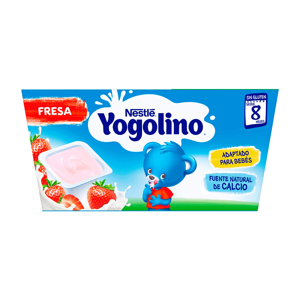 YOGOLINO FRESA 100 G. PACK 4