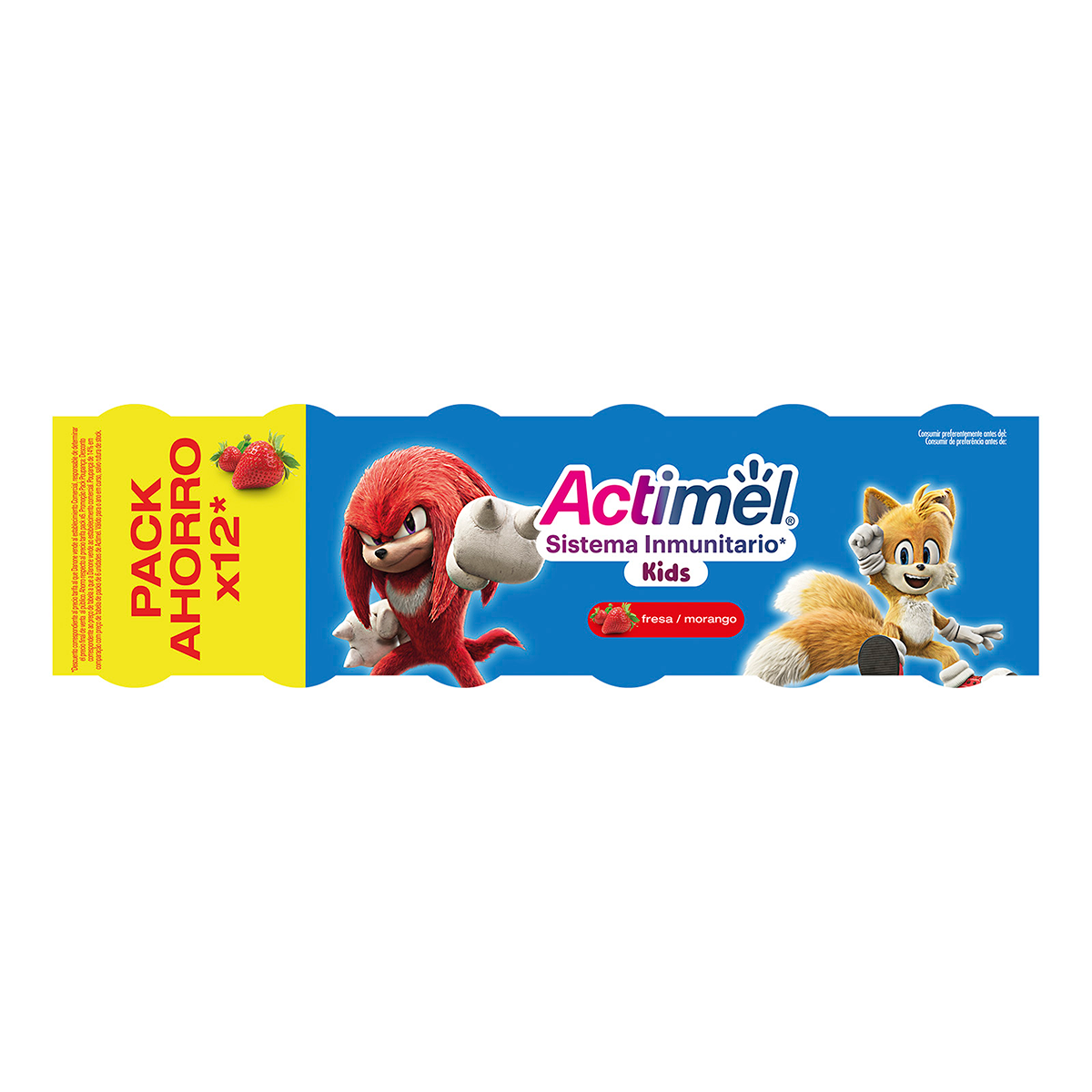 YOGUR L&Iacute;QUIDO DE FRESA 100 G. PACK 12