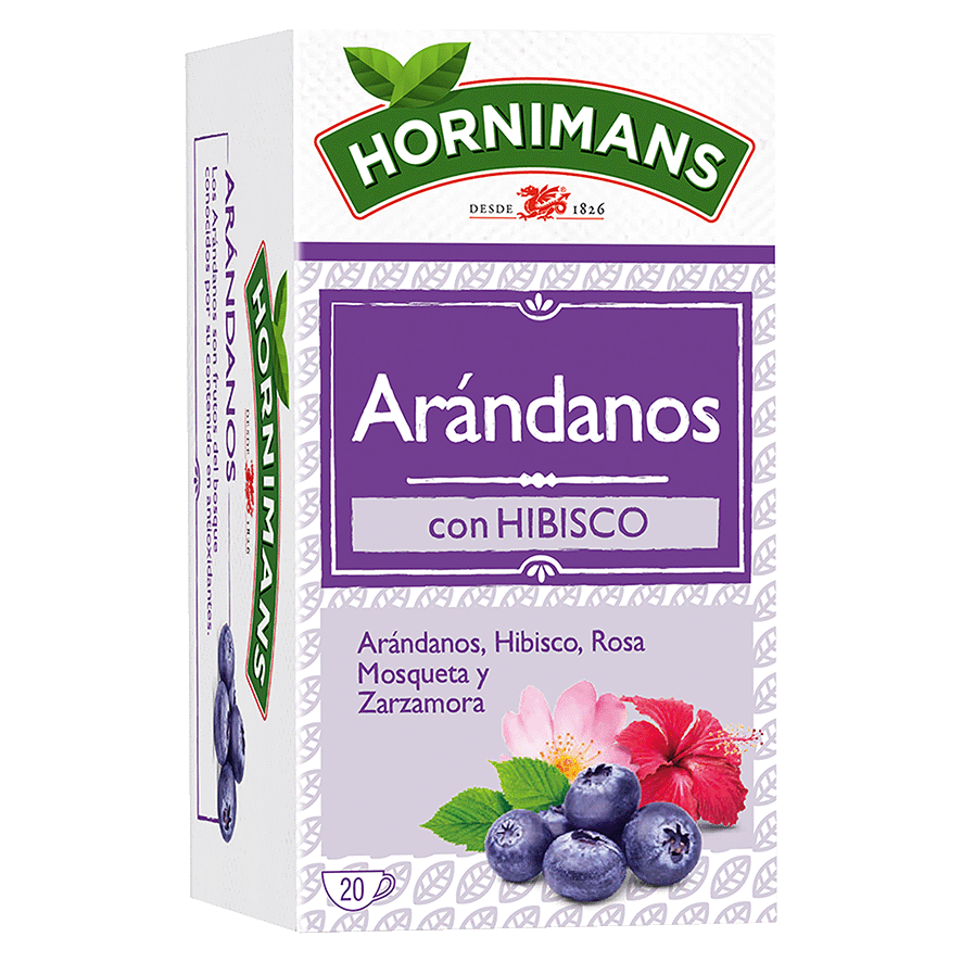 INFUSI&Oacute;N DE AR&Aacute;NDANOS CON HIBISCO 20 SOBRES