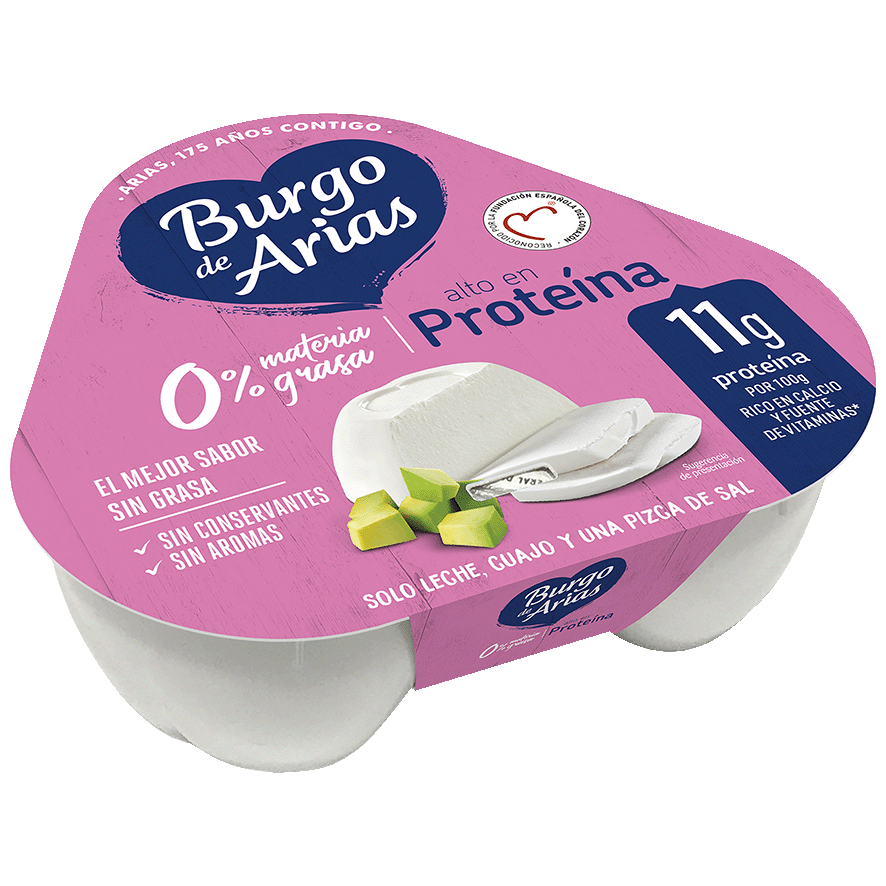 QUESO FRESCO NATURAL 0% 72 G. PACK 3