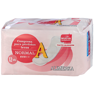 COMPRESA INCONTINENCIA NORMAL, 12 UDS.