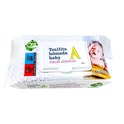 TOALLITAS H&Uacute;MEDAS BABY PIELES AT&Oacute;PICAS 72 UDS.
