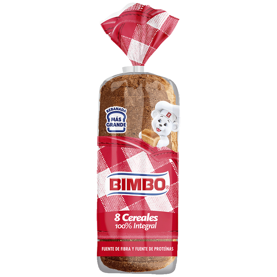PAN DE MOLDE 8 CEREALES 100% INTEGRAL 650 G.