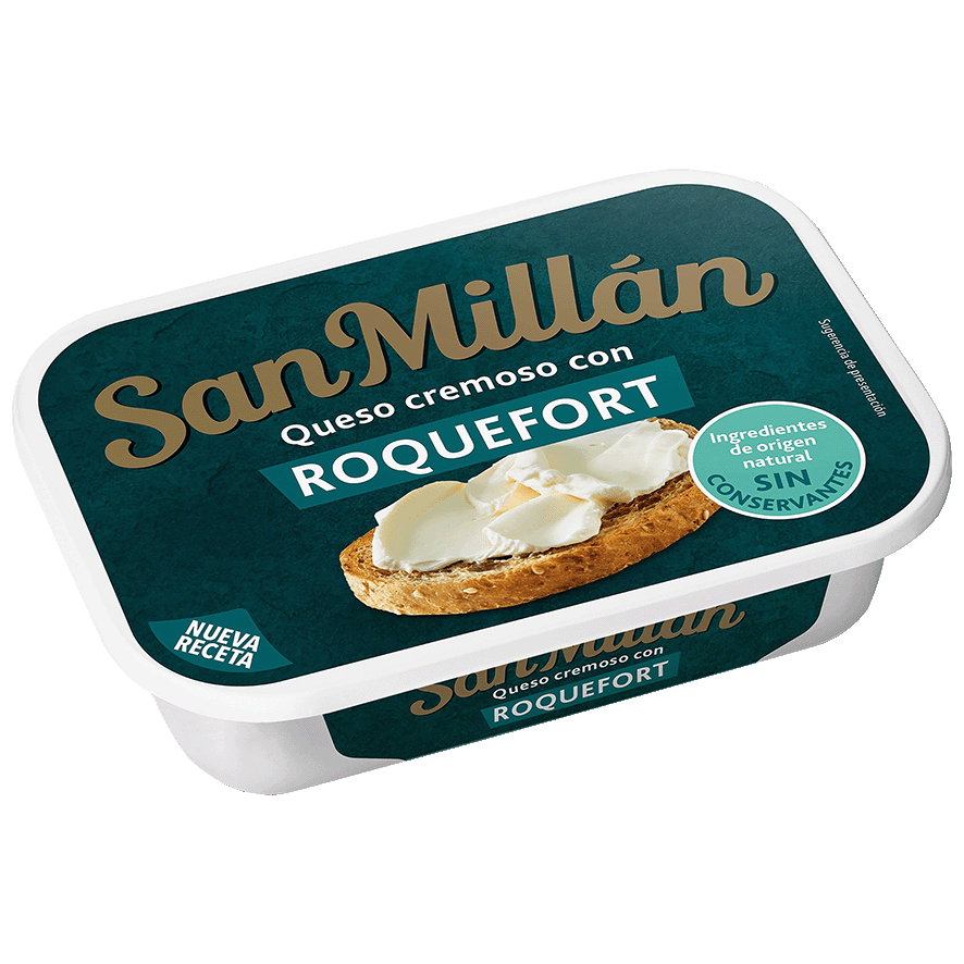 QUESO CREMOSO CON ROQUEFORT 125 G.