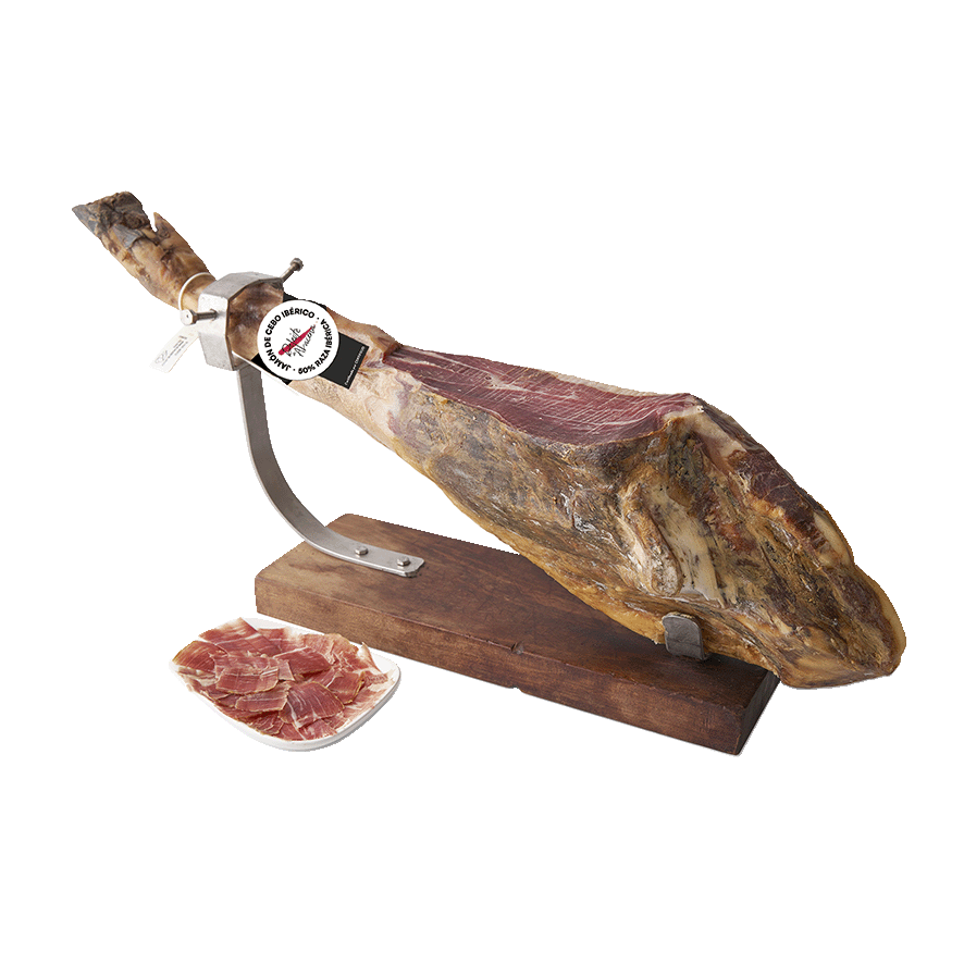 JAM&Oacute;N DE CEBO IB&Eacute;RICO 50% RAZA IB&Eacute;RICA PIEZA DE 7.5 KILOS APROX.