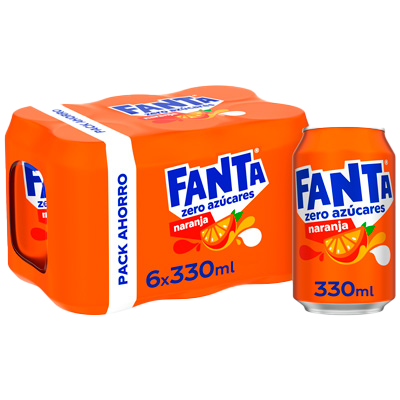 REFRESCO DE NARANJA ZERO 33 CL. PACK 6