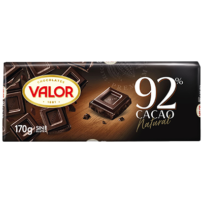 CHOCOLATE 92% NEGRO 170 G.
