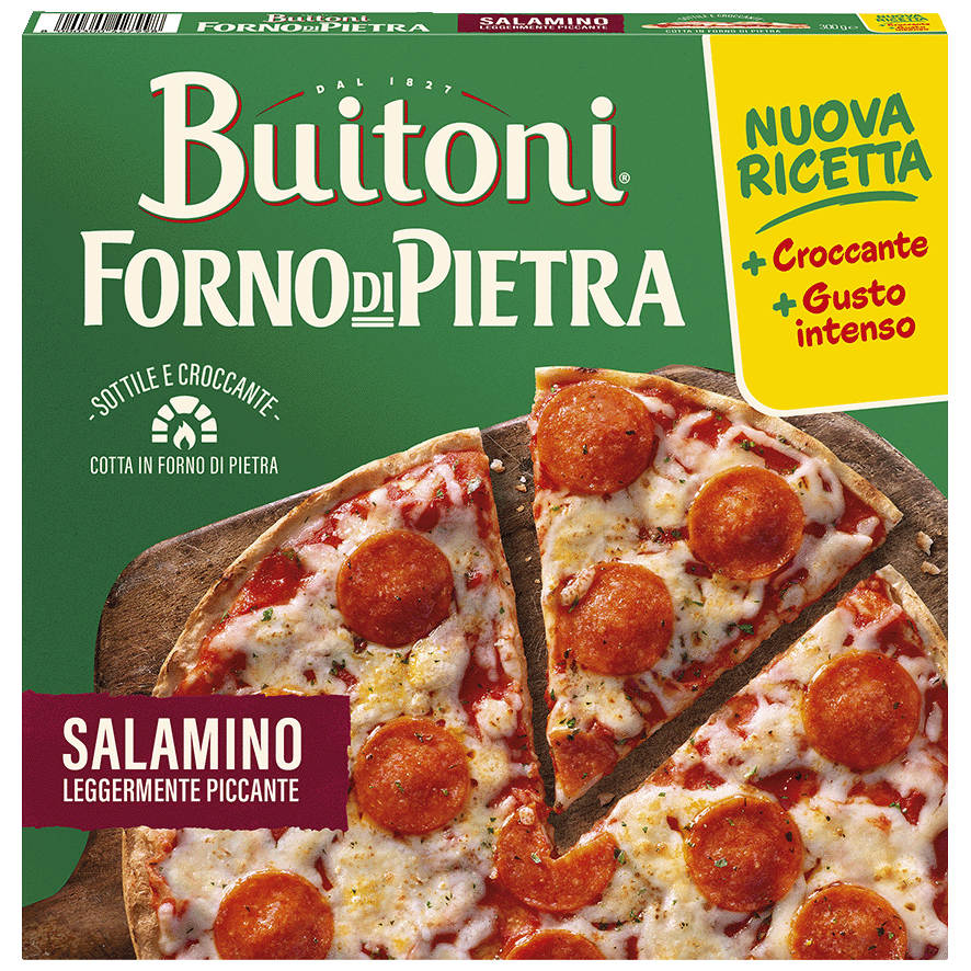 PIZZA FORNO DI PIETRA SALAMINO 315 G.
