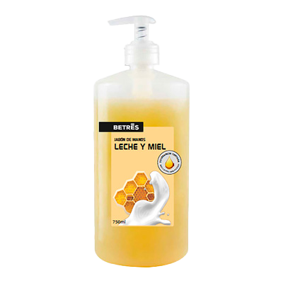 JAB&Oacute;N DE MANOS LECHE Y MIEL 750 ML.