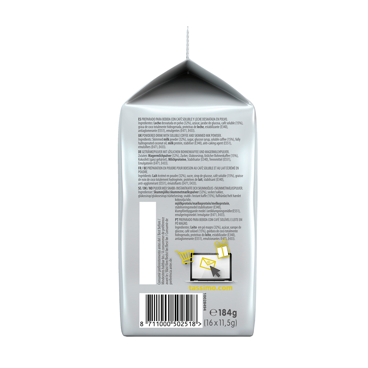 CAF&Eacute; CON LECHE MARCILLA 16 CAPSULAS