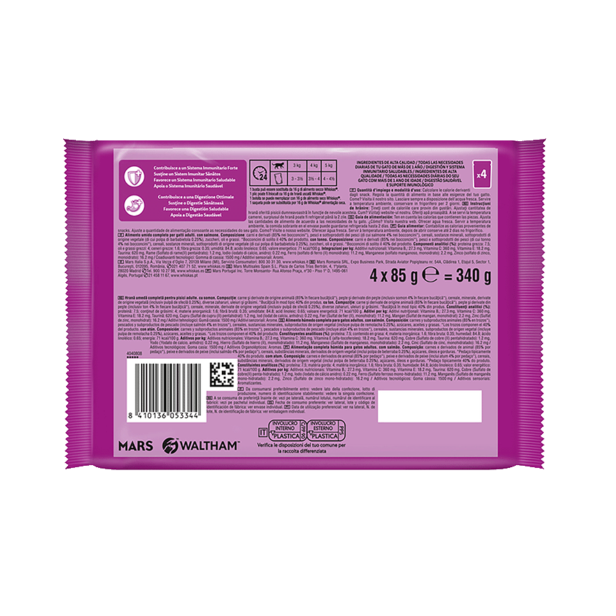 COMIDA SELECCI&Oacute;N DE PESCADOS PARA GATOS 85 G. PACK 4