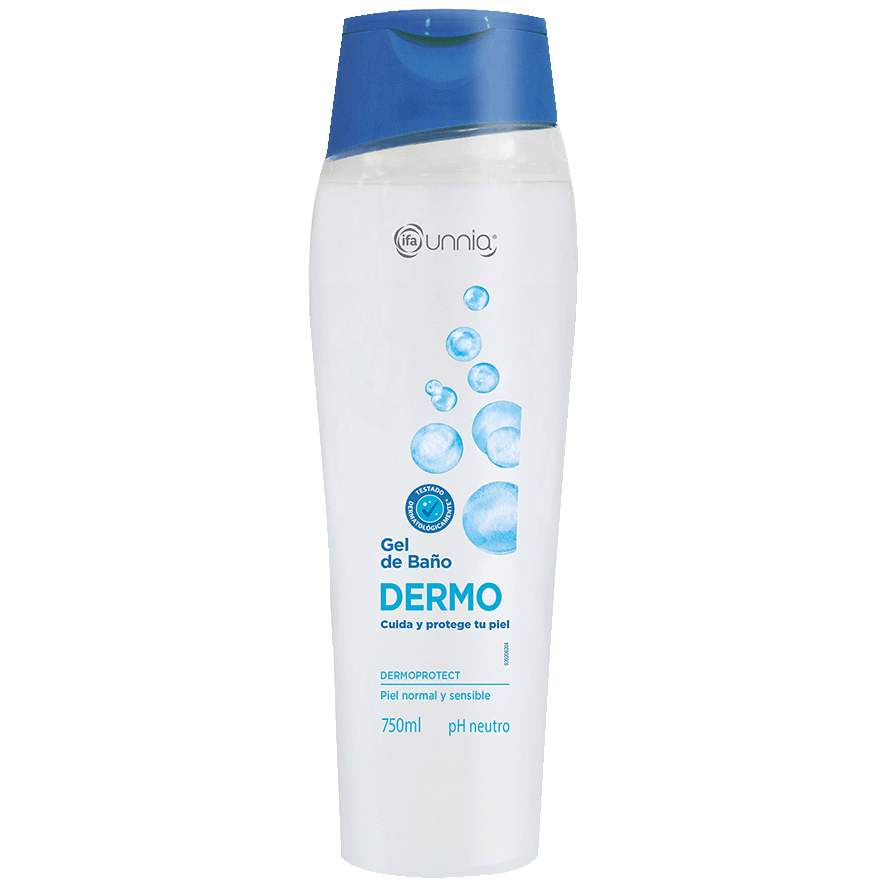 GEL BA&Ntilde;O DERMO 750 ML.