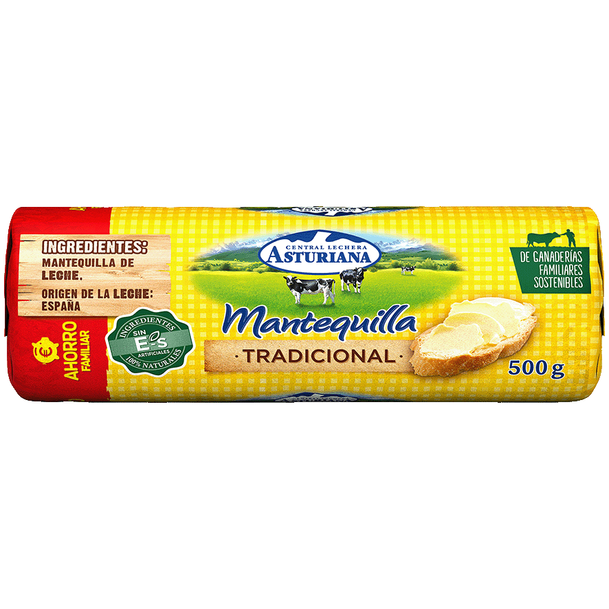 MANTEQUILLA TRADICIONAL RULO 500 GRS.