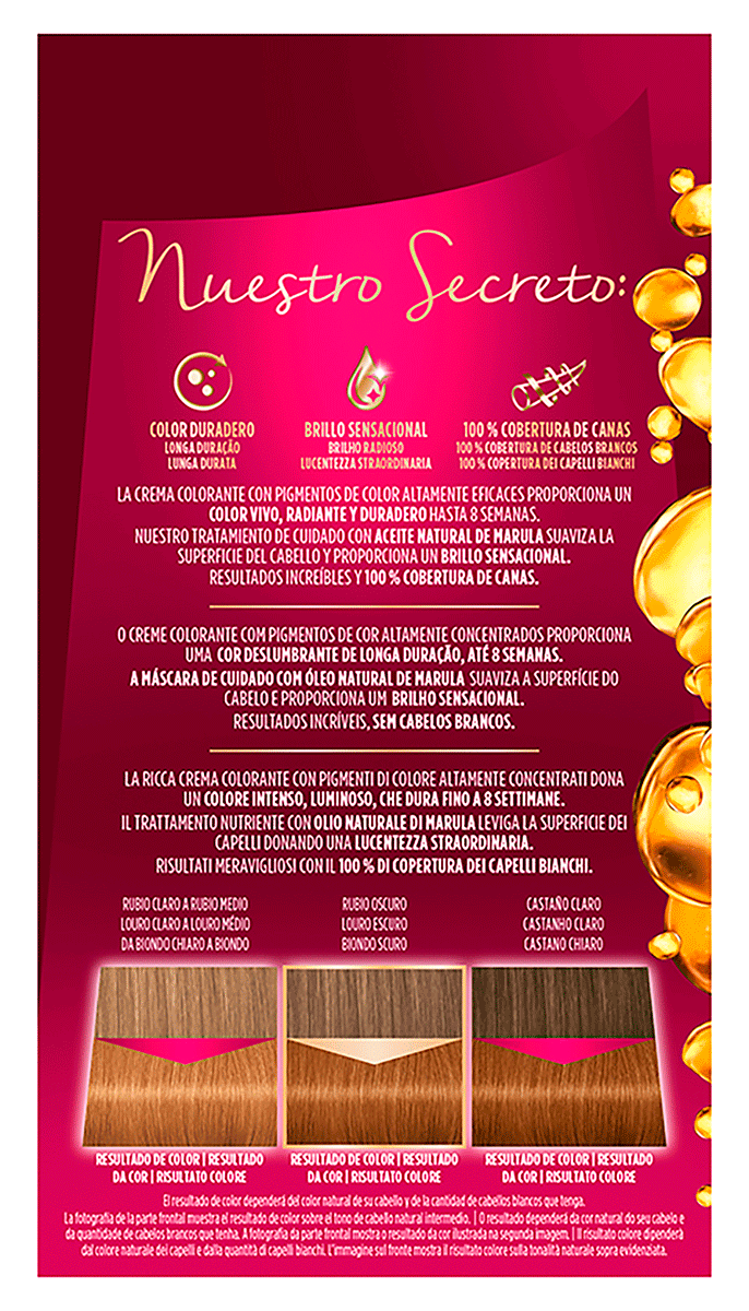 TINTE N&ordm;7.5 RUBIO DORADO CARAMELO 115 ML.