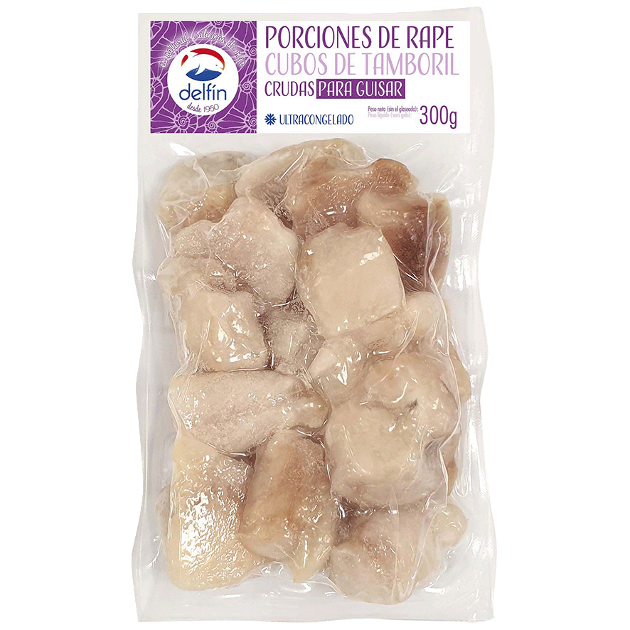 PORCIONES DE RAPE CRUDAS PARA GUISAR 300 G.