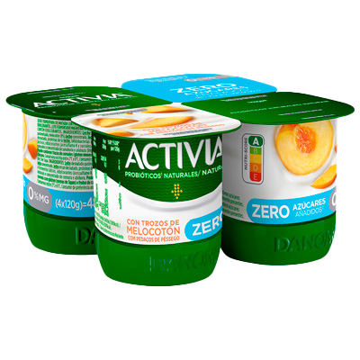 YOGUR 0% CON MELOCOT&Oacute;N 120 G. PACK 4