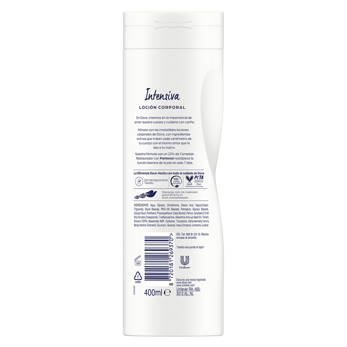 BODY MILK PARA PIEL EXTRA SECA 400 ML.
