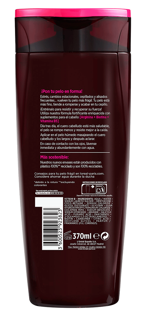 CHAMP&Uacute; FORTIFICANTE 400 ML.