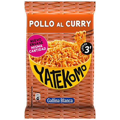YATEKOMO DE POLLO AL CURRY 82 G.