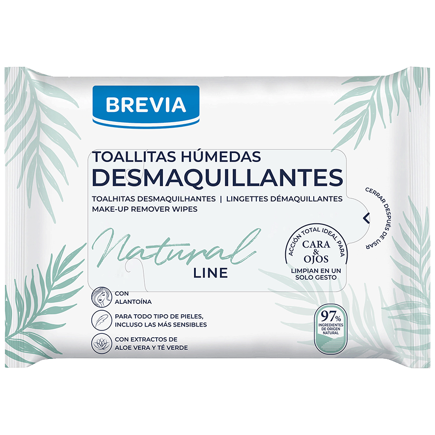 TOALLITAS DESMAQUILLANTES NATURAL LINE 24 UDS.